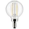 Satco 3 Watt G16.5 LED Lamp, Clear, Candelabra Base, 90 CRI, 400K, 120 Volts S21201 - alternate 1